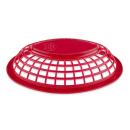 GET Oval Bread & Bun Basket, 8" x 5 1/2", Polypropylene, Red (OB-734-R) thumbnail 3