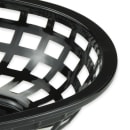 GET Oval Bread & Bun Basket, 9 1/2" x 6", Polypropylene, Black (OB-938-BK) thumbnail 4