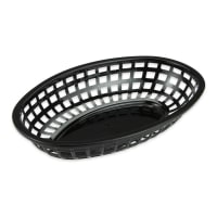 GET 9 3/8"x 6"Oval Bread & Bun Basket, Plastic, White (OB-938-W) thumbnail 7