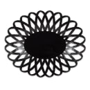 GET Oval Bread & Bun Basket, 10" x 8 1/4", Polypropylene, Black (OB-940-BK) thumbnail 3