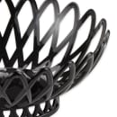 GET Oval Bread & Bun Basket, 10" x 8 1/4", Polypropylene, Black (OB-940-BK) thumbnail 5