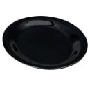 GET 12" x 9" Oval Black Elegance Platter - Melamine, Black (OP-120-BK) thumbnail 4