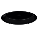 GET 12" x 9" Oval Black Elegance Platter - Melamine, Black (OP-120-BK) thumbnail 5