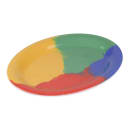 GET 12" x 9" Oval Diamond Celebration Platter - Melamine, Multi Colored (OP-120-CE) thumbnail 3