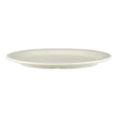 GET 12" x 9" Oval Diamond Ivory Platter - Melamine, Ivory (OP-120-DI) thumbnail 2
