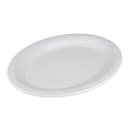GET 12" x 9" Oval Diamond White Platter - Melamine, White (OP-120-DW) thumbnail 3