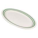 GET 12" x 9" Oval Emerald Platter - Melamine, White (OP-120-EM) thumbnail 3