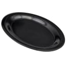 GET 12" x 9" Oval Etchedware Platter - Melamine, Black (OP-120-EW-BK) thumbnail 3