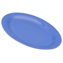 GET 12" x 9" Oval Diamond Mardi Gras Platter - Melamine, Blue (OP-120-PB) thumbnail 3