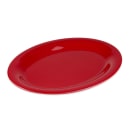 GET 12" x 9" Oval Red Sensation Platter - Melamine, Red (OP-120-RSP) thumbnail 3