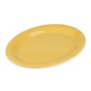 GET 12" x 9" Oval Diamond Mardi Gras Platter - Melamine, Yellow (OP-120-TY) thumbnail 3