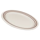 GET 12" x 9" Oval Ultraware Platter - Melamine, White (OP-120-U) thumbnail 2