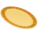 GET 12" x 9" Oval Venetian Platter - Melamine, Yellow (OP-120-VN) thumbnail 3