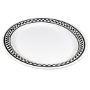 GET 12" x 9" Oval Diamond Chexers Platter - Melamine, Black (OP-120-X) thumbnail 4