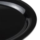 GET 13 1/2" x 10 1/4" Oval Black Elegance Platter - Melamine, Black (OP-135-BK) thumbnail 5