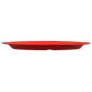 GET 13 1/2" x 10 1/4" Oval Diamond Harvest Platter - Melamine, Cranberry (OP-135-CR) thumbnail 2