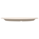 GET 13 1/2" x 10 1/4" Oval Diamond Ivory Platter - Melamine, Ivory (OP-135-DI) thumbnail 2