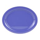 GET 13 1/2" x 10 1/4" Oval Diamond Mardi Gras Platter - Melamine, Assorted Colors (OP-135-MIX) thumbnail 5