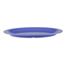 GET 13 1/2" x 10 1/4" Oval Diamond Mardi Gras Platter - Melamine, Blue (OP-135-PB) thumbnail 2