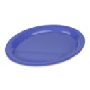 GET 13 1/2" x 10 1/4" Oval Diamond Mardi Gras Platter - Melamine, Blue (OP-135-PB) thumbnail 3