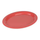 GET 13 1/2" x 10 1/4" Oval Diamond Mardi Gras Platter - Melamine, Orange (OP-135-RO) thumbnail 3
