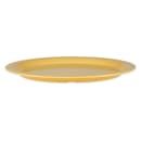 GET 13 1/2" x 10 1/4" Oval Diamond Mardi Gras Platter - Melamine, Yellow (OP-135-TY) thumbnail 2