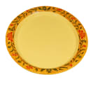 GET 13 1/2" x 10 1/4" Oval Venetian Platter - Melamine, Yellow (OP-135-VN) thumbnail 4