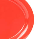 GET 14 3/4" x 10 1/2" Oval Diamond Mardi Gras Platter - Melamine, Orange (OP-145-RO) thumbnail 3