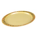 GET 14 3/4" x 10 1/2" Oval Venetian Platter - Melamine, Yellow (OP-145-VN) thumbnail 3