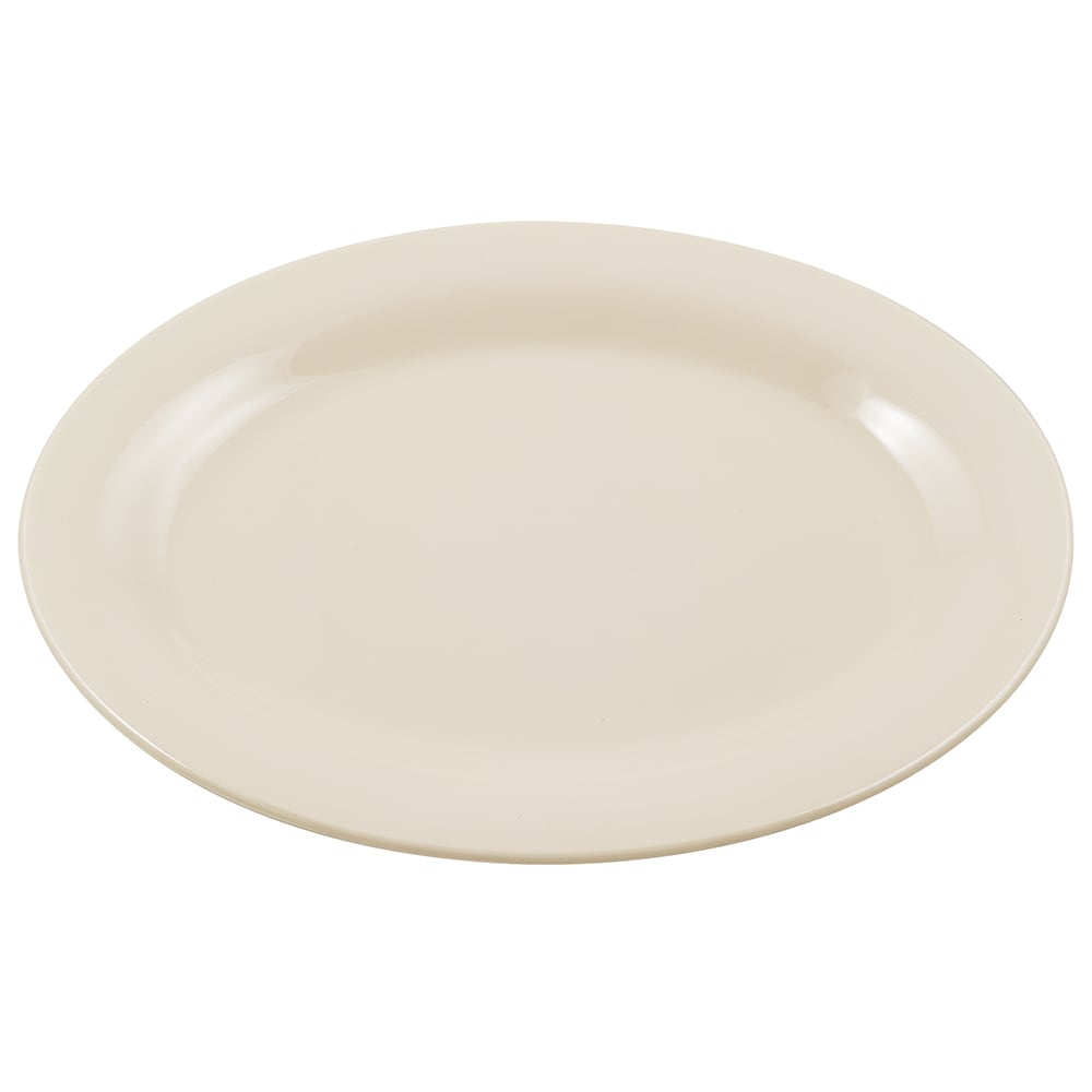 GET 11 1/4" x 8 1/2" Oval Platter - Melamine, Ivory (OP-320-IV)