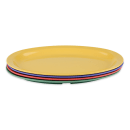 GET 11 3/4" x 8 1/4" Oval Supermel Platter - Melamine, Assorted Colors (OP-612-MIX) thumbnail 2