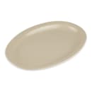 GET 11 3/4" x 8 1/4" Oval Supermel Platter - Melamine, Sandstone (OP-612-S) thumbnail 3
