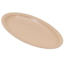 GET 13 1/4" x 9 3/4" Oval Supermel Platter - Melamine, Sandstone (OP-614-S) thumbnail 2