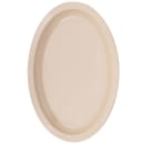 GET 13 1/4" x 9 3/4" Oval Supermel Platter - Melamine, Sandstone (OP-614-S) thumbnail 4
