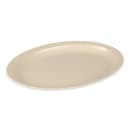 GET 13 1/4" x 9 3/4" Oval Supermel Platter - Melamine, Tan (OP-614-T) thumbnail 3
