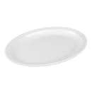 GET 13 1/4" x 9 3/4" Oval Supermel Platter - Melamine, White (OP-614-W) thumbnail 3
