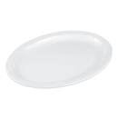 GET 15 3/4" x 11" Oval Supermel Platter - Melamine, White (OP-616-W) thumbnail 3