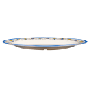 GET 18" x 13 1/2" Oval Santa Lucia Platter - Melamine, White (OP-618-SL) thumbnail 3