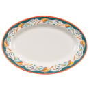 GET 21" x 15" Oval Bella Fresco Platter  - Melamine, White (OP-621-BF) thumbnail 2