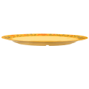 GET 21" x 15" Oval Venetian Platter - Melamine, Yellow (OP-621-VN) thumbnail 3