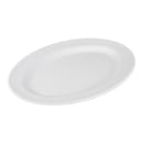 GET 21" x 15" Oval Diamond White/Milano Platter - Melamine, White (OP-621-W) thumbnail 3