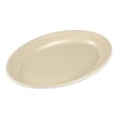 GET 12" x 8 1/2" Oval Supermel Platter -Melamine, Tan (OP-912-T) thumbnail 3