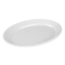 GET 12" x 8 1/2" Oval Supermel Platter - Melamine, White (OP-912-W) thumbnail 3