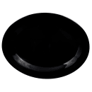 GET 9 3/4" x 7 1/4" Oval Black Elegance Platter - Melamine, Black (OP-950-BK) thumbnail 3
