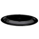GET 9 3/4" x 7 1/4" Oval Black Elegance Platter - Melamine, Black (OP-950-BK) thumbnail 5