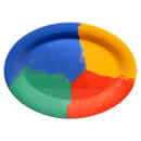 GET 9 3/4" x 7 1/4" Oval Diamond Celebration Platter - Melamine, Multi Colored (OP-950-CE) thumbnail 3