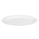 GET 9 3/4" x 7 1/4" Oval Diamond White Platter - Melamine, White (OP-950-DW) thumbnail 2