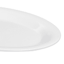 GET 9 3/4" x 7 1/4" Oval Diamond White Platter - Melamine, White (OP-950-DW) thumbnail 5