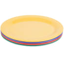 GET 9 3/4" x 7 1/4" Oval Diamond Mardi Gras Platter - Melamine, Assorted Colors (OP-950-MIX) thumbnail 2