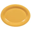 GET 9 3/4" x 7 1/4" Oval Diamond Mardi Gras Platter - Melamine, Yellow (OP-950-TY) thumbnail 2